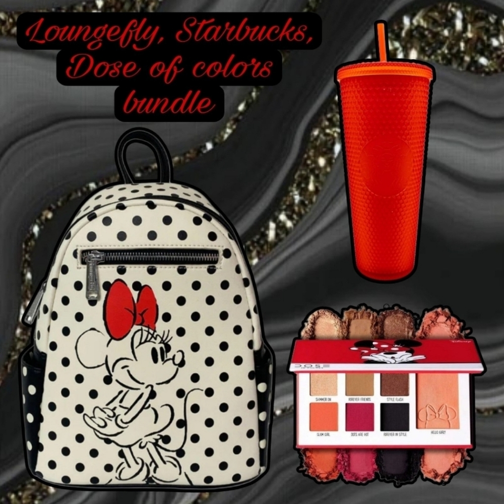 Minnie Mouse loungefly bundle! **NWT**